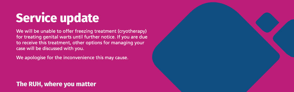 We currently are unable to offer freezing treatment (cryotherapy) for gential warts. We apologise for the inconvenience this may cause.