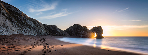 Beach at sunrise