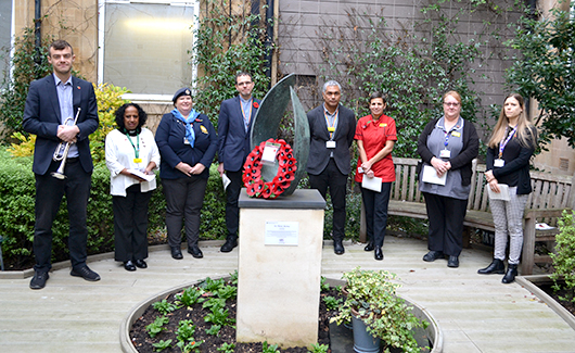 RUH staff marking Armistice Day