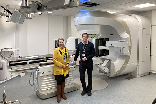The Truebeam Linear Accelerator in the radiotherapy department