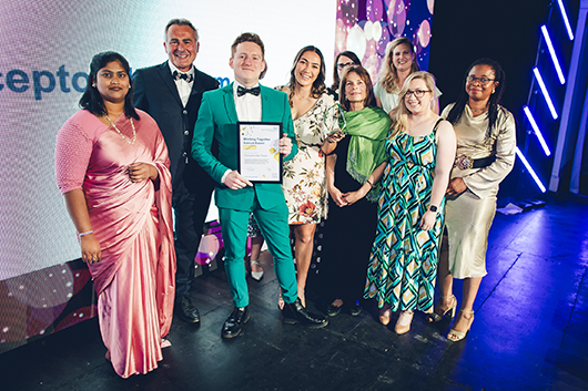 The Preceptorship Team receiving their award