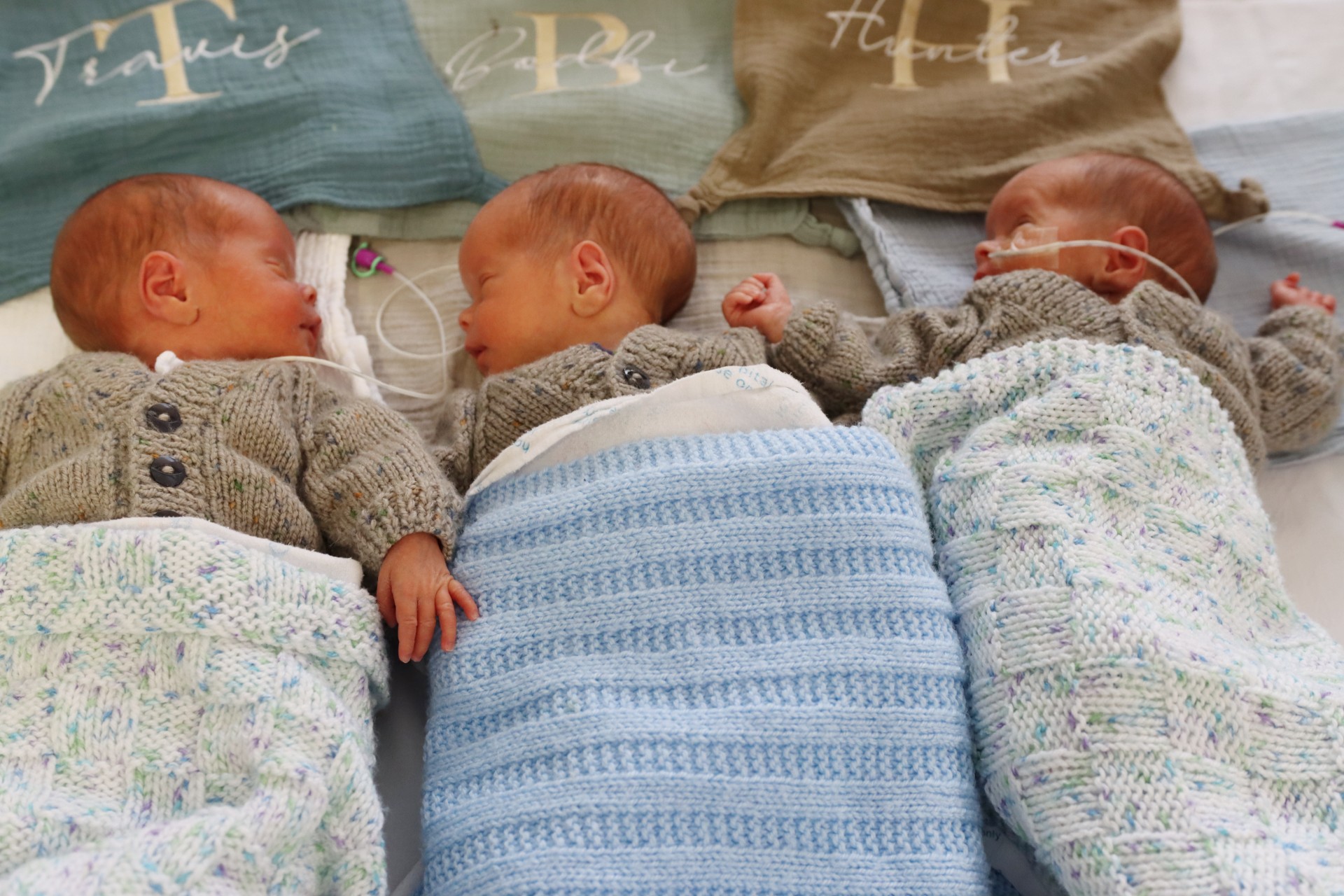 Christmas triplets