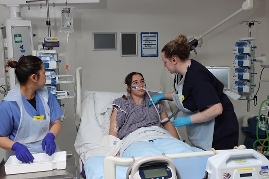 photo of bed in new ICU at RUH