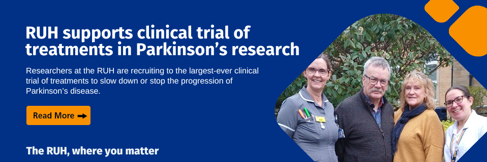 RUH supports world's largest-ever Parkinson's disease research study - click to find out more