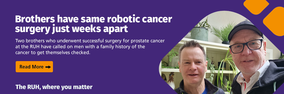 Brothers have the same robotic cancer surgery just weeks apart - click to find out more