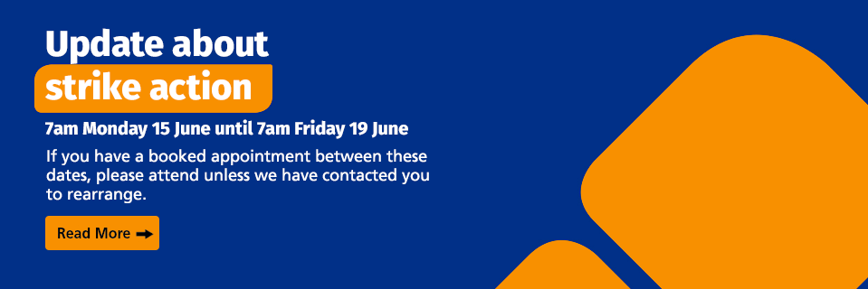 Update about strike action - 7am on Tuesday 7 April until 7am on Monday 13 April