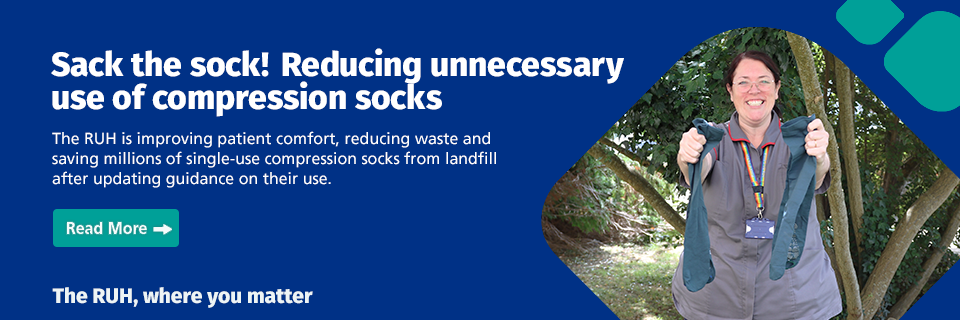 Sack the sock. Reducing unneccessary use of compression socks - click to read more