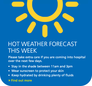Hot weather forecast this week