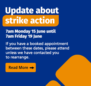 Update about strike action - 7am on Tuesday 7 April until 7am on Monday 13 April