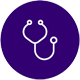 Icon of a stethoscope