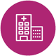 Icon of a hospital building